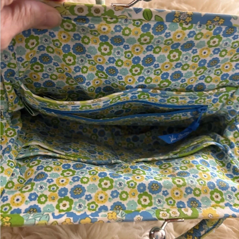 Vera Bradley Set/2 ‘English Meadow’ Floral Tote Bag and Kisslock Shoulder Bag